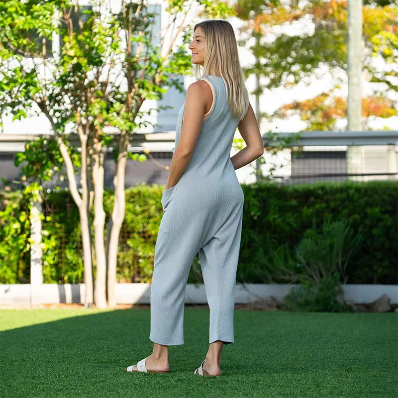 2 Pocket Urban Rib Jumpsuit