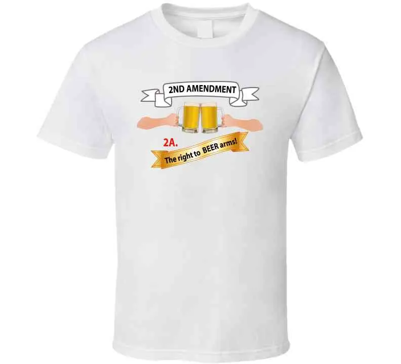 2nd Amendment 2a - The Right To Beer Arms X 300 Long Sleeve T Shirt