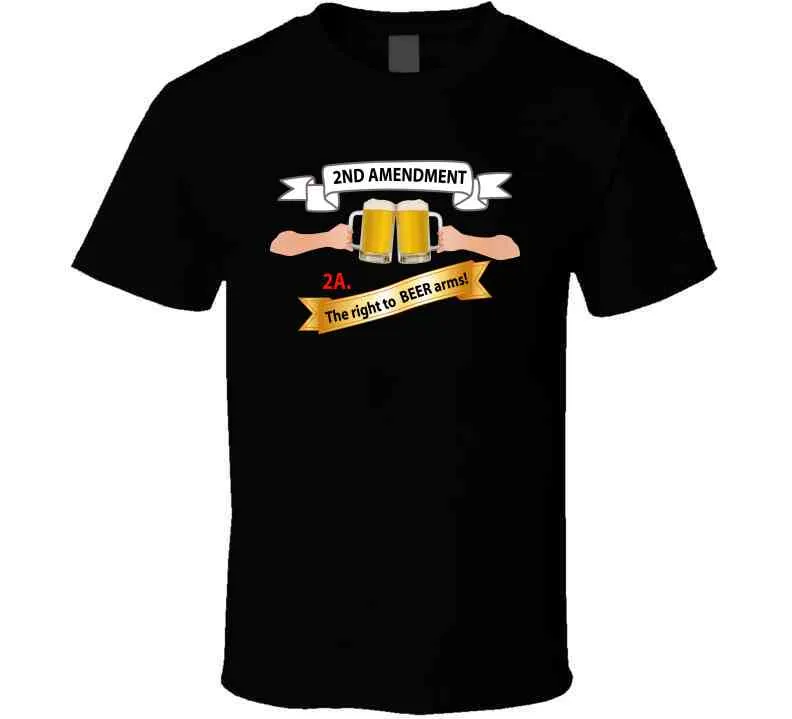 2nd Amendment 2a - The Right To Beer Arms X 300 Long Sleeve T Shirt