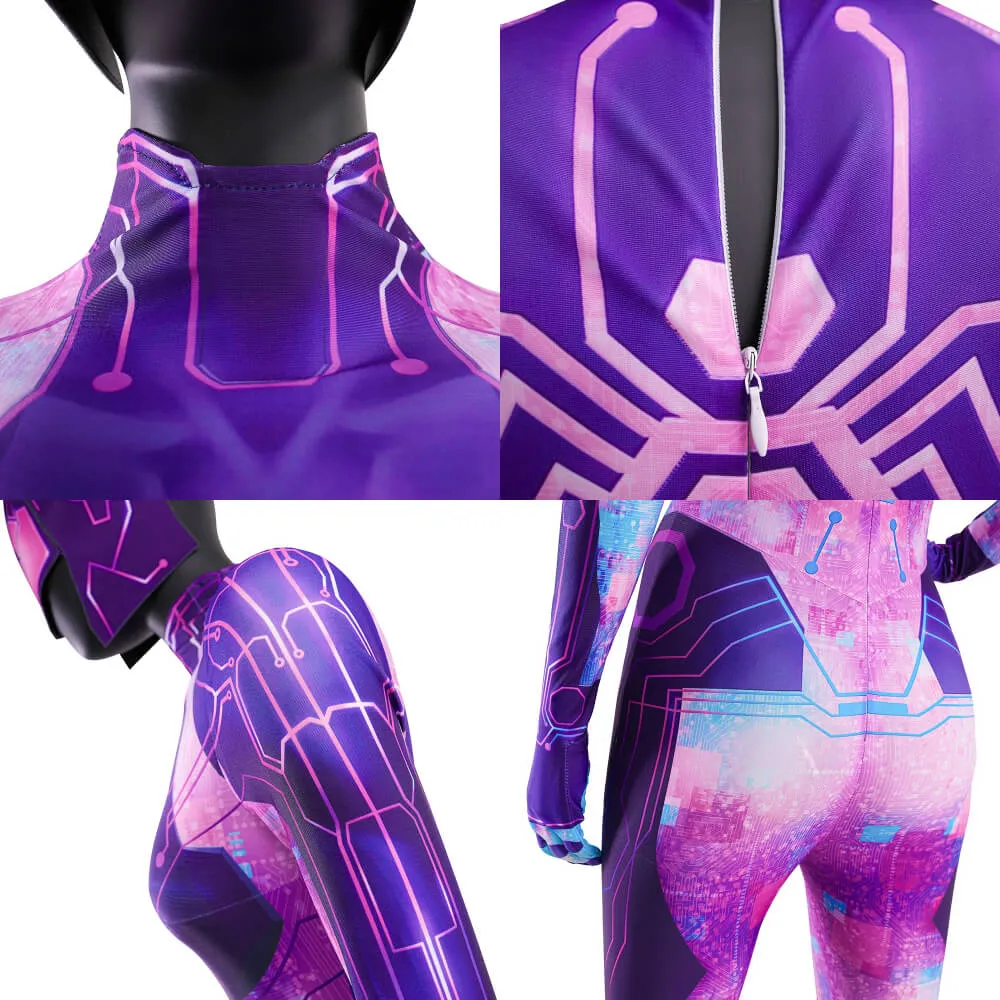 Across the Spider-Verse Spider-Byte Margo Kess Cosplay Costume Spider-Man