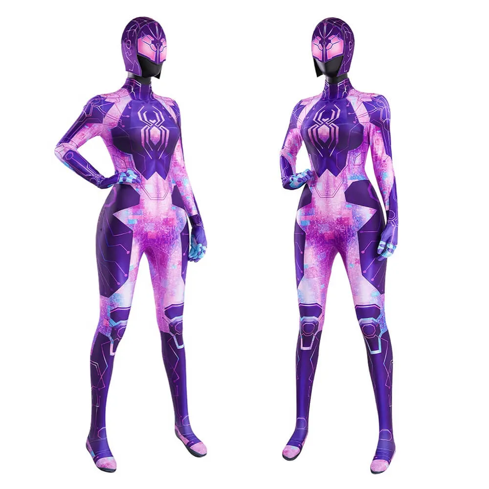 Across the Spider-Verse Spider-Byte Margo Kess Cosplay Costume Spider-Man