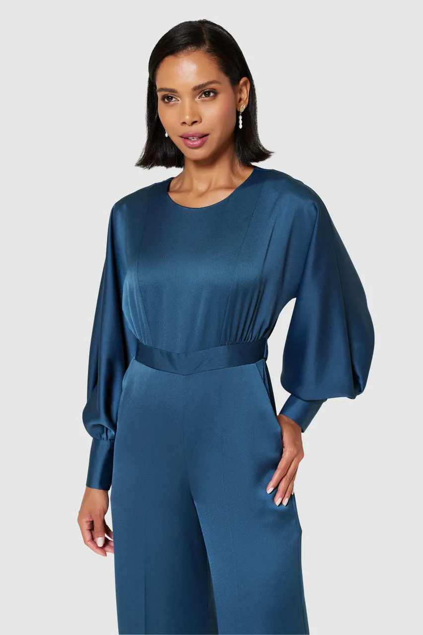 ANDY WIDE LEG JUMPSUIT (DARK TEAL)