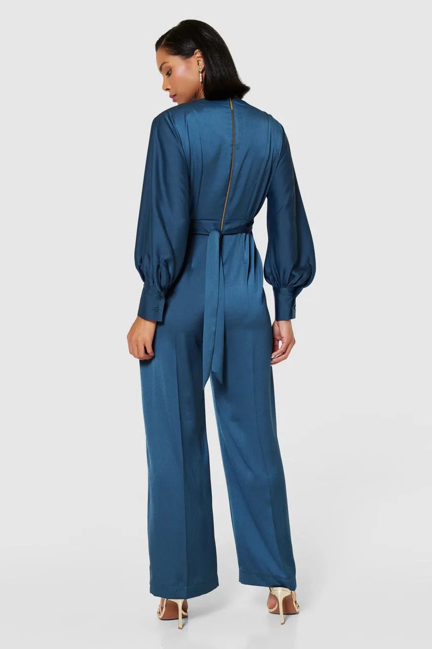 ANDY WIDE LEG JUMPSUIT (DARK TEAL)