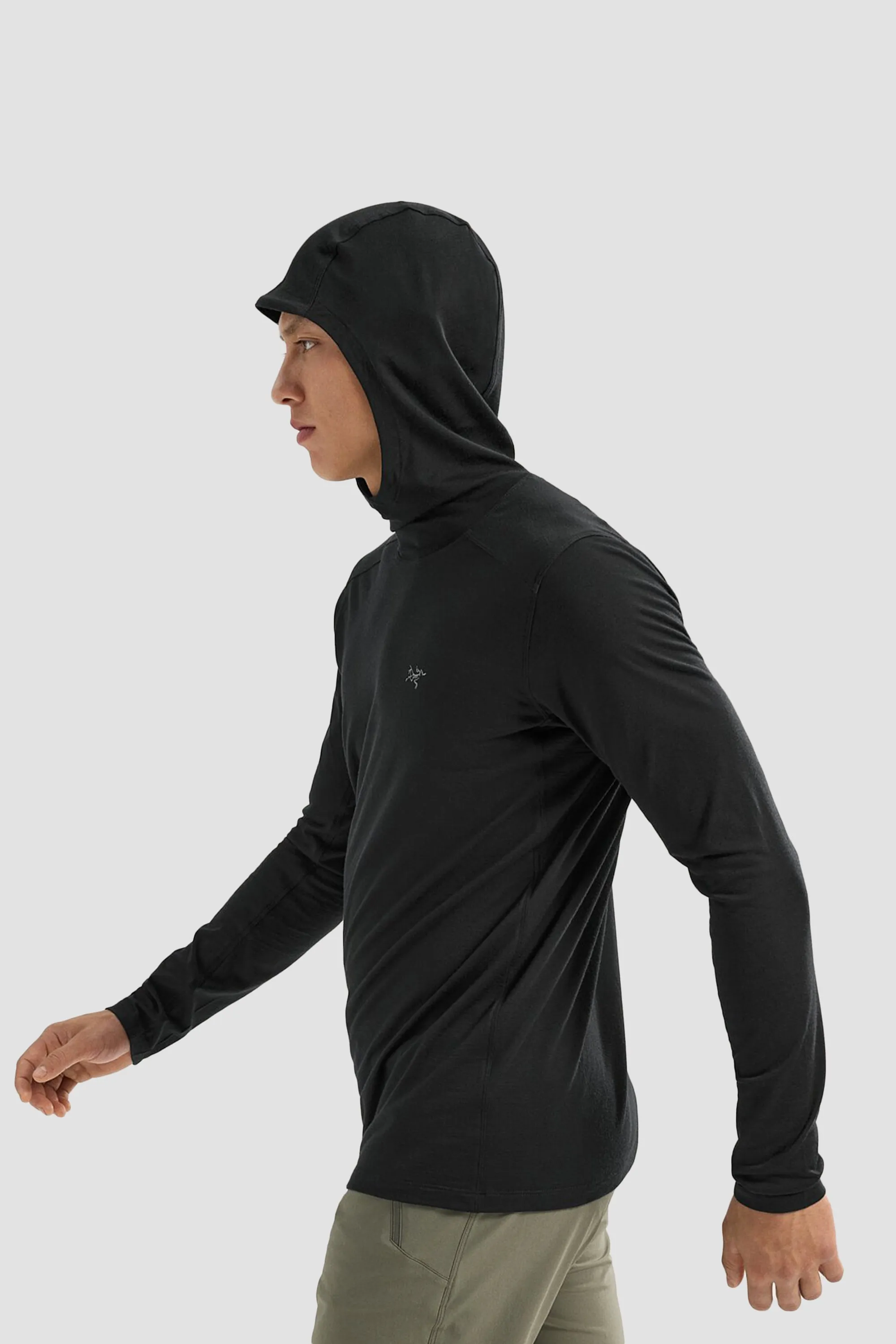 Arc'teryx Men's Ionia Merino Wool Hoody in Black