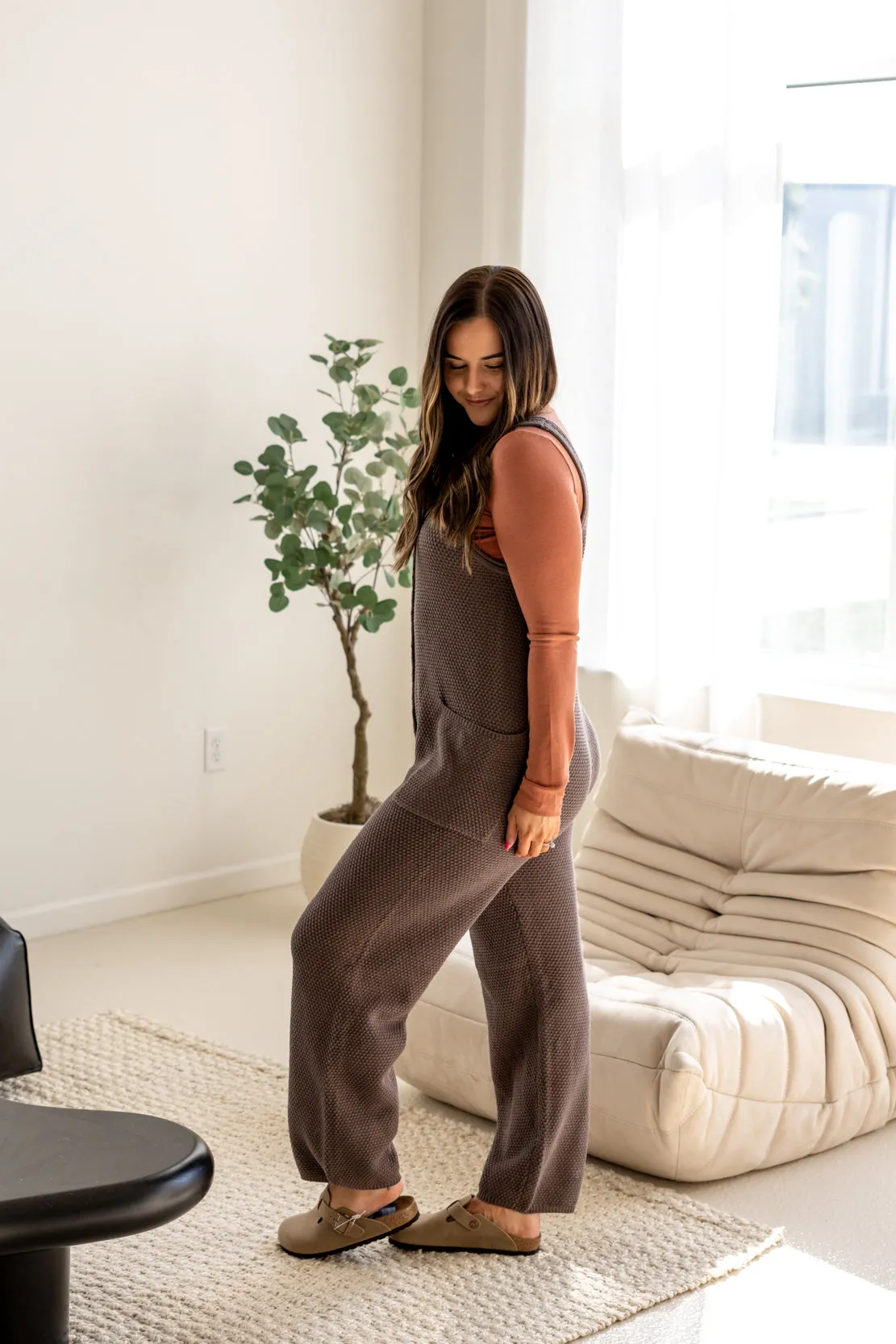 Arleth Knit Jumpsuit | Chocolate