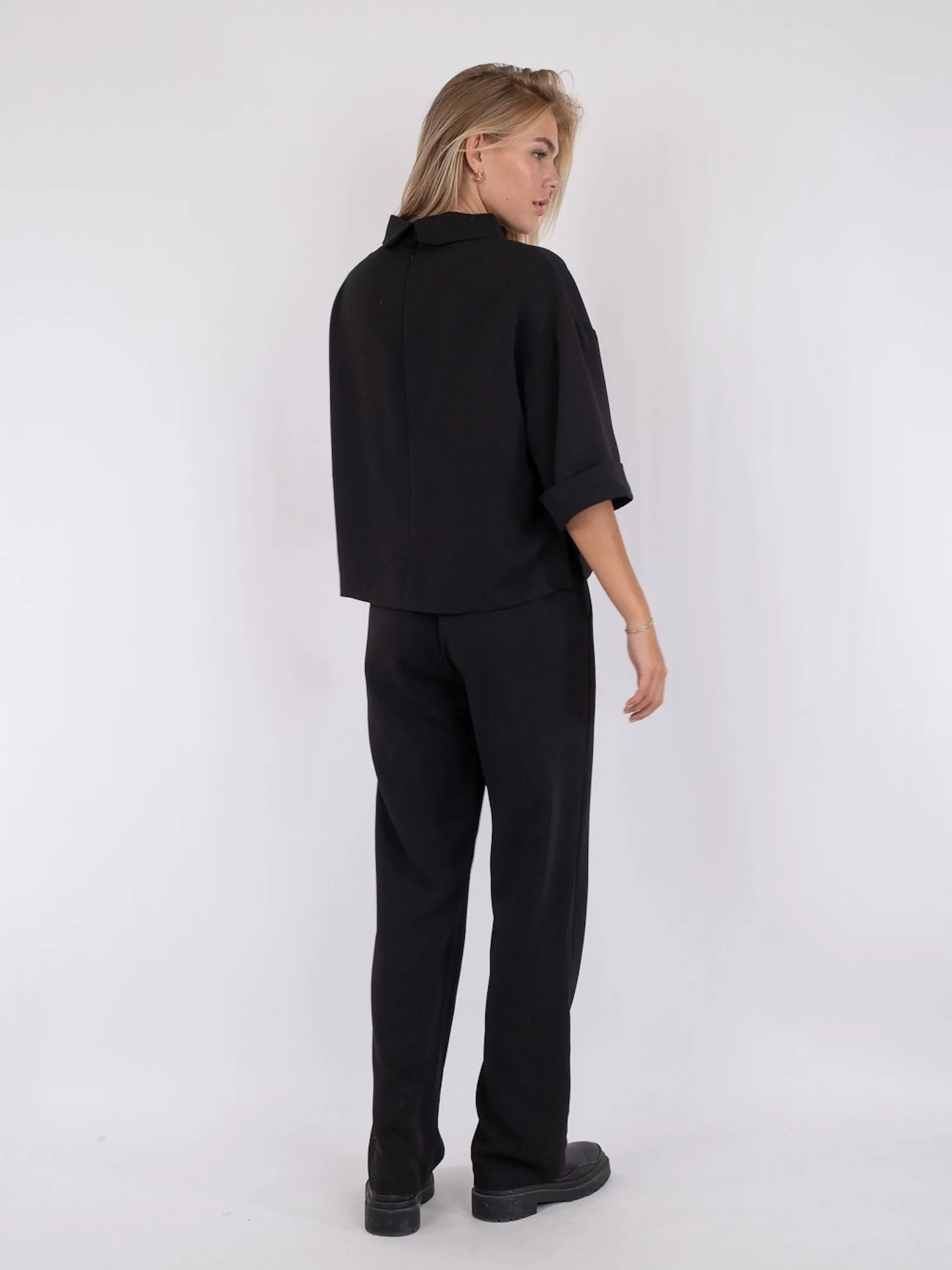 Arlo Crepe Jumpsuit - Black