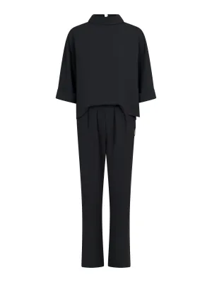 Arlo Crepe Jumpsuit - Black