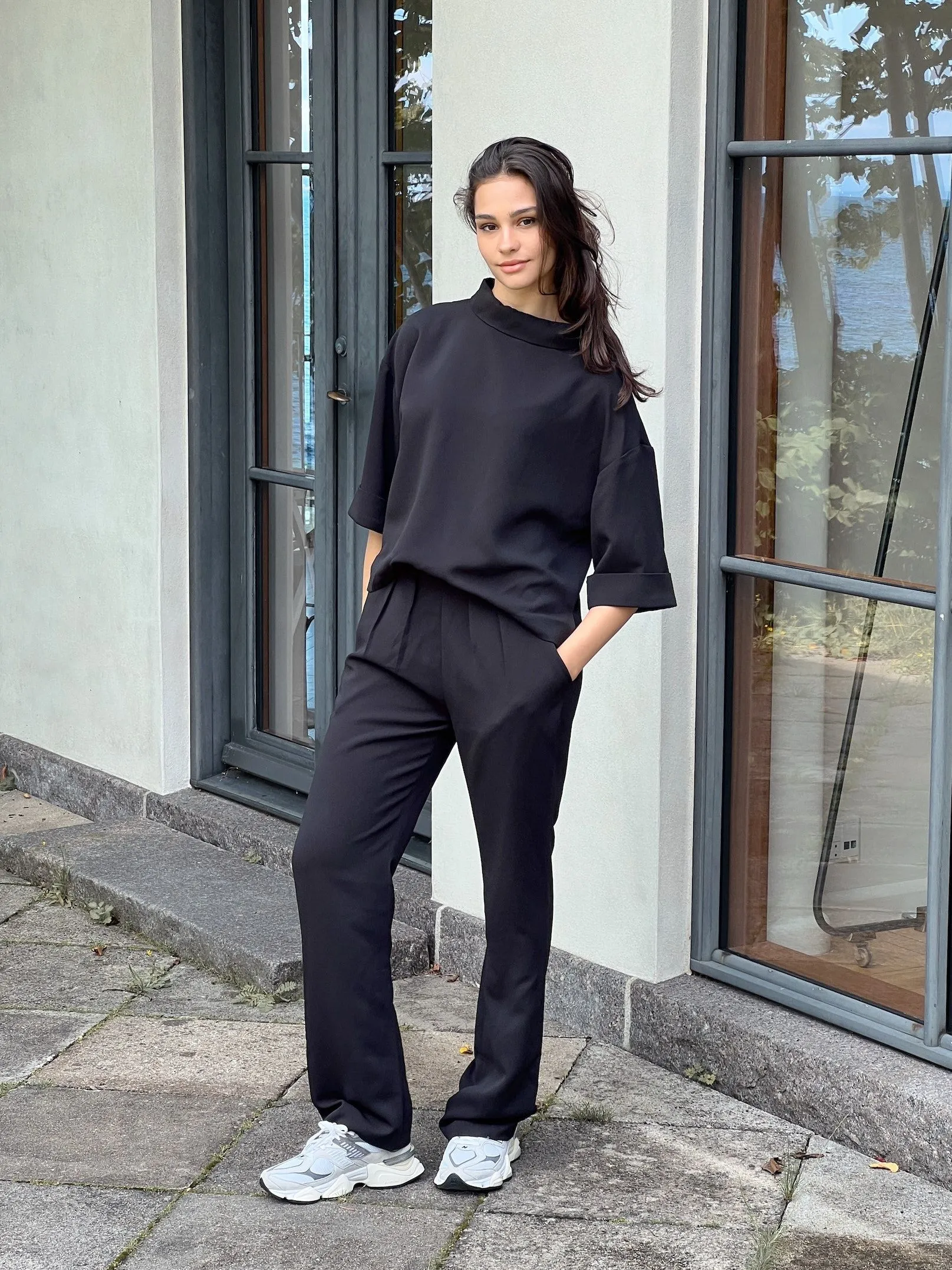 Arlo Crepe Jumpsuit - Black