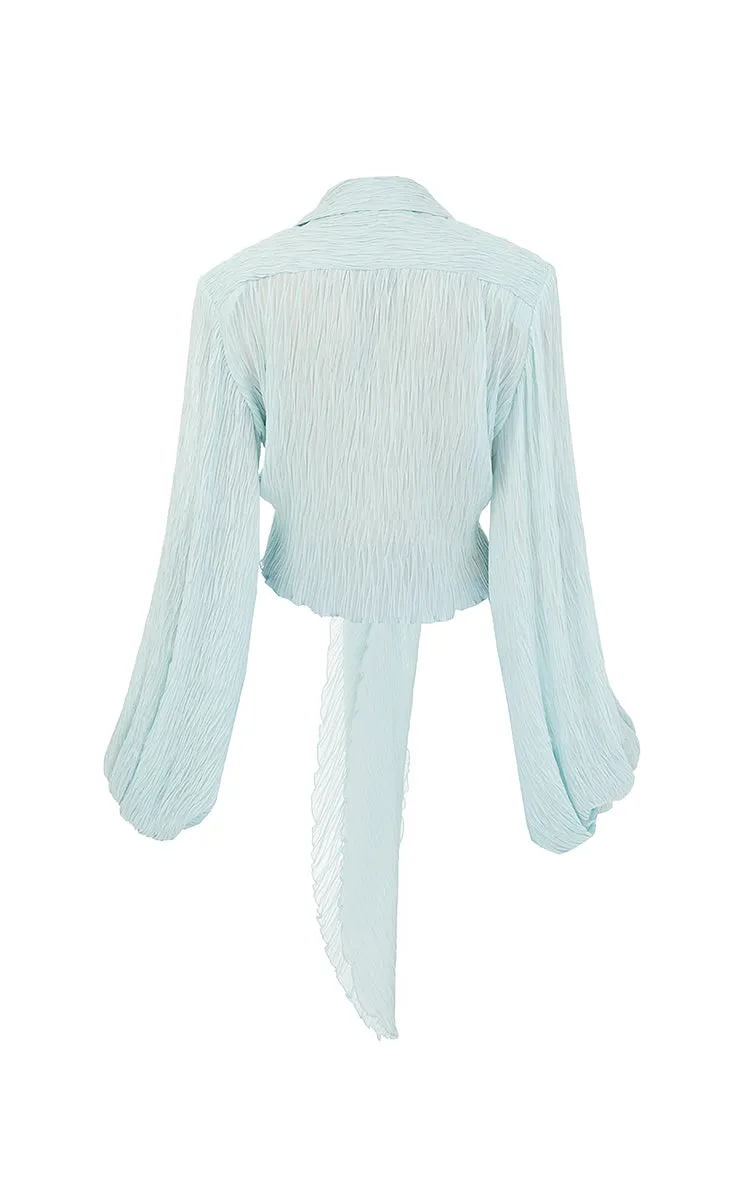 Asymmetric frilled top