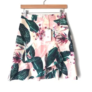 Aura Floral Ruffle Skirt NWT- Size S (we have matching crop top)