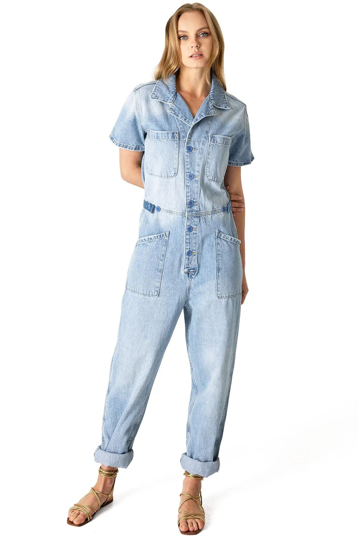 Aviation Denim Jumpsuit