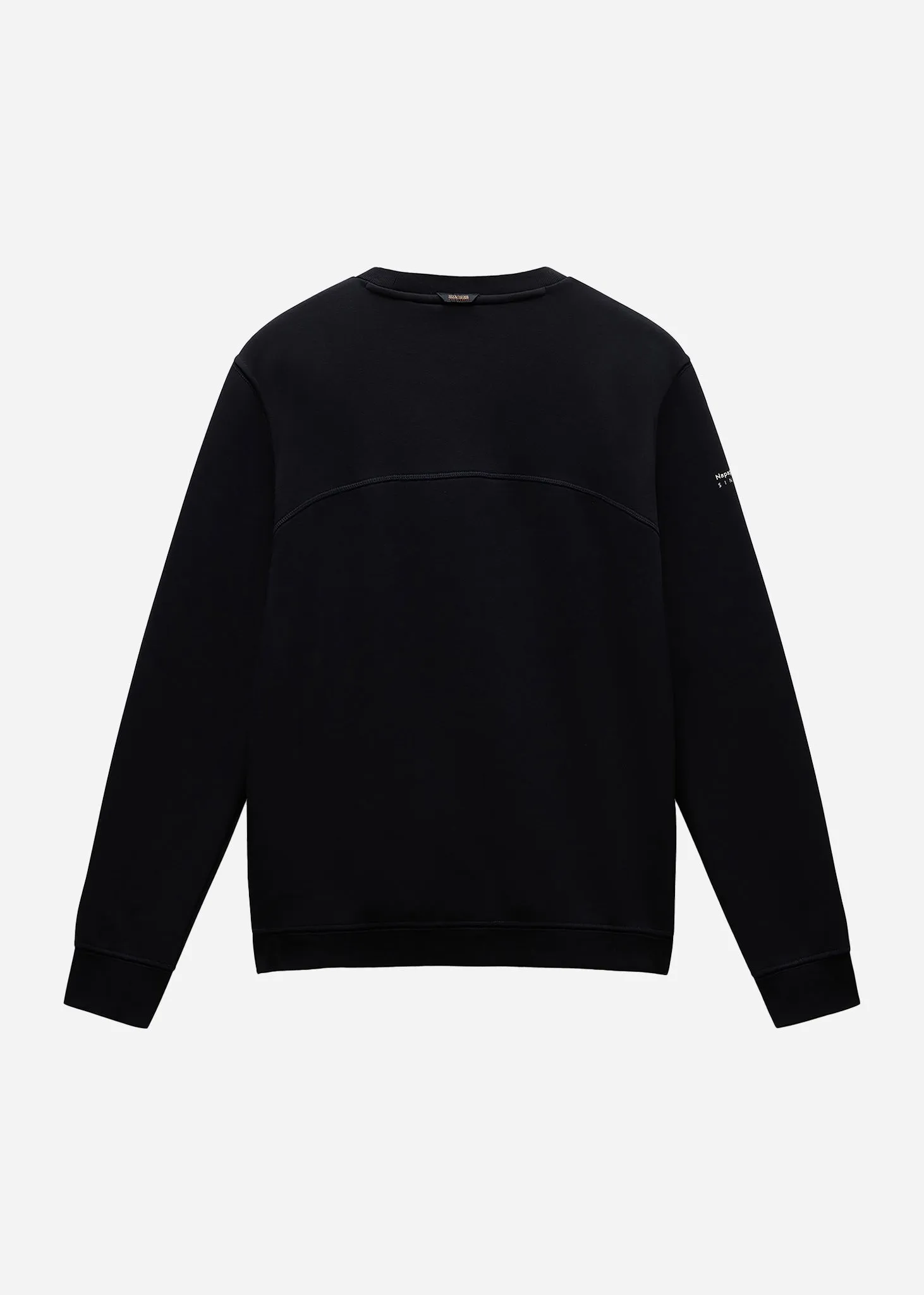 Badge crewneck sweater  - black