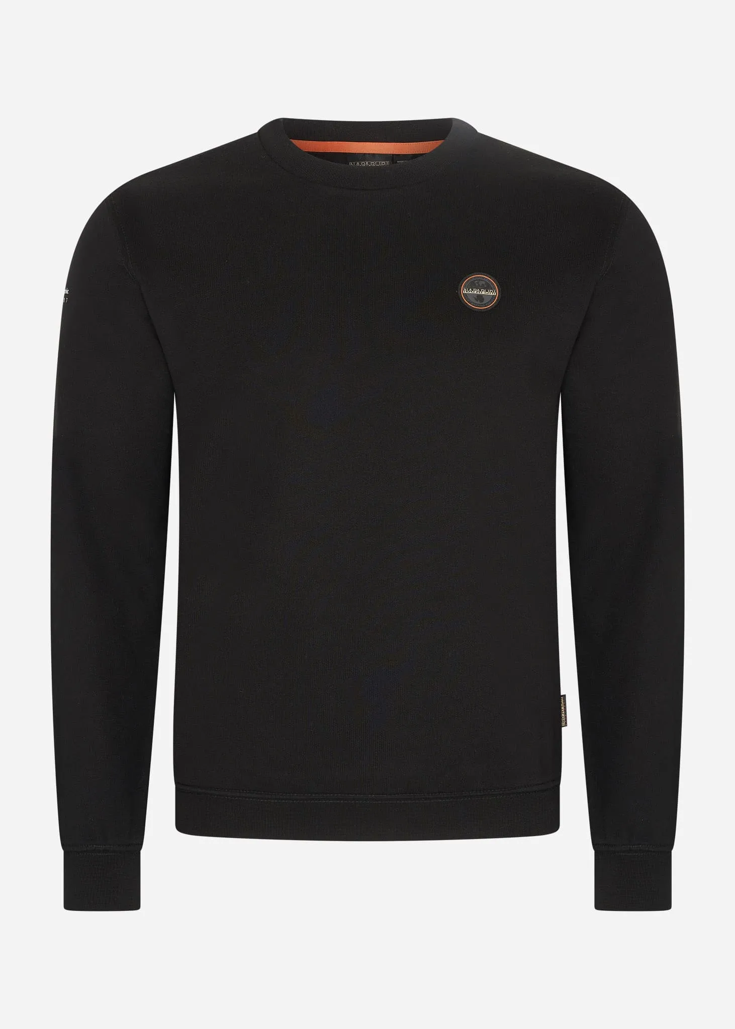 Badge crewneck sweater  - black