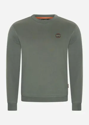 Badge crewneck sweater  - green urban