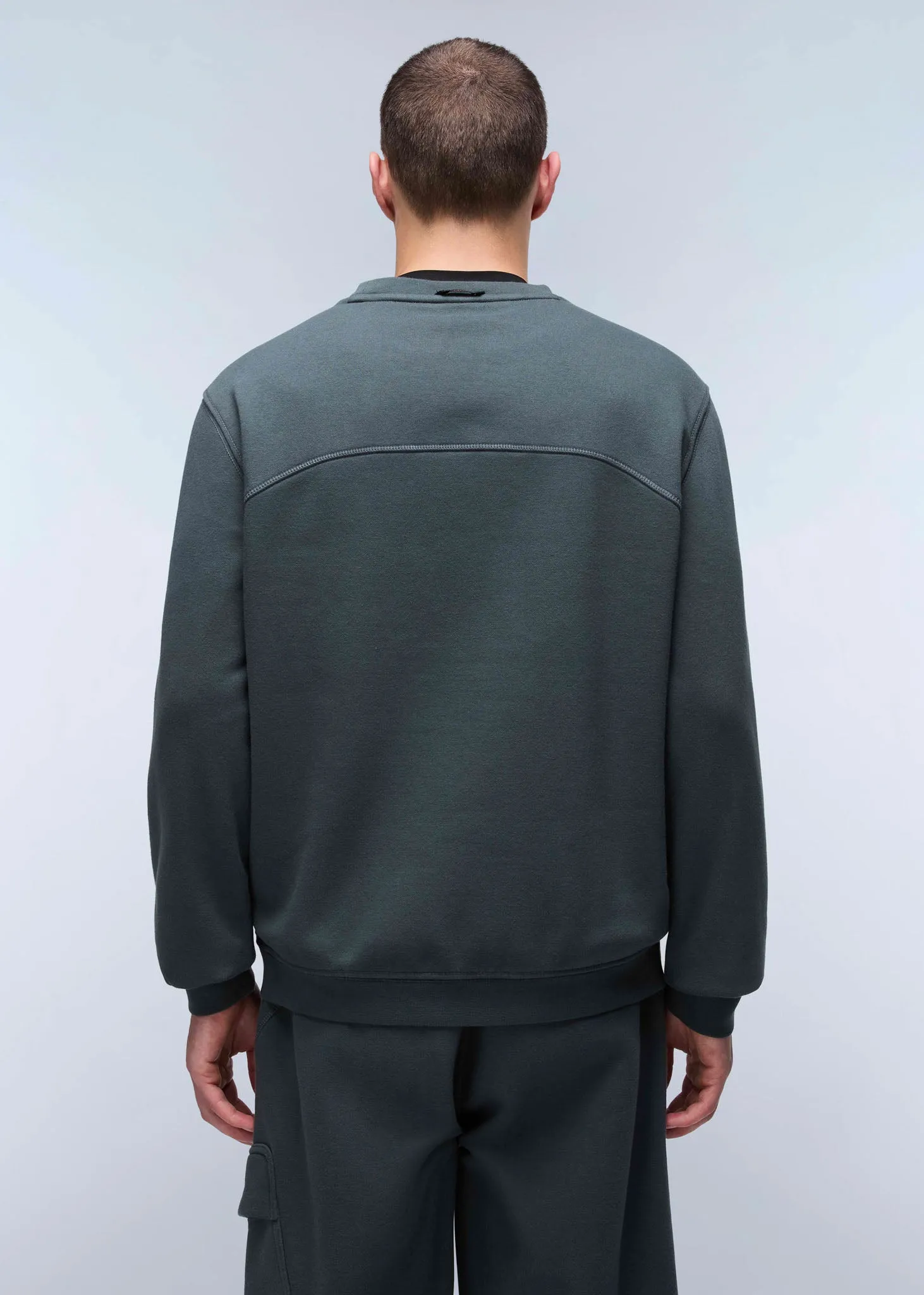 Badge crewneck sweater  - green urban