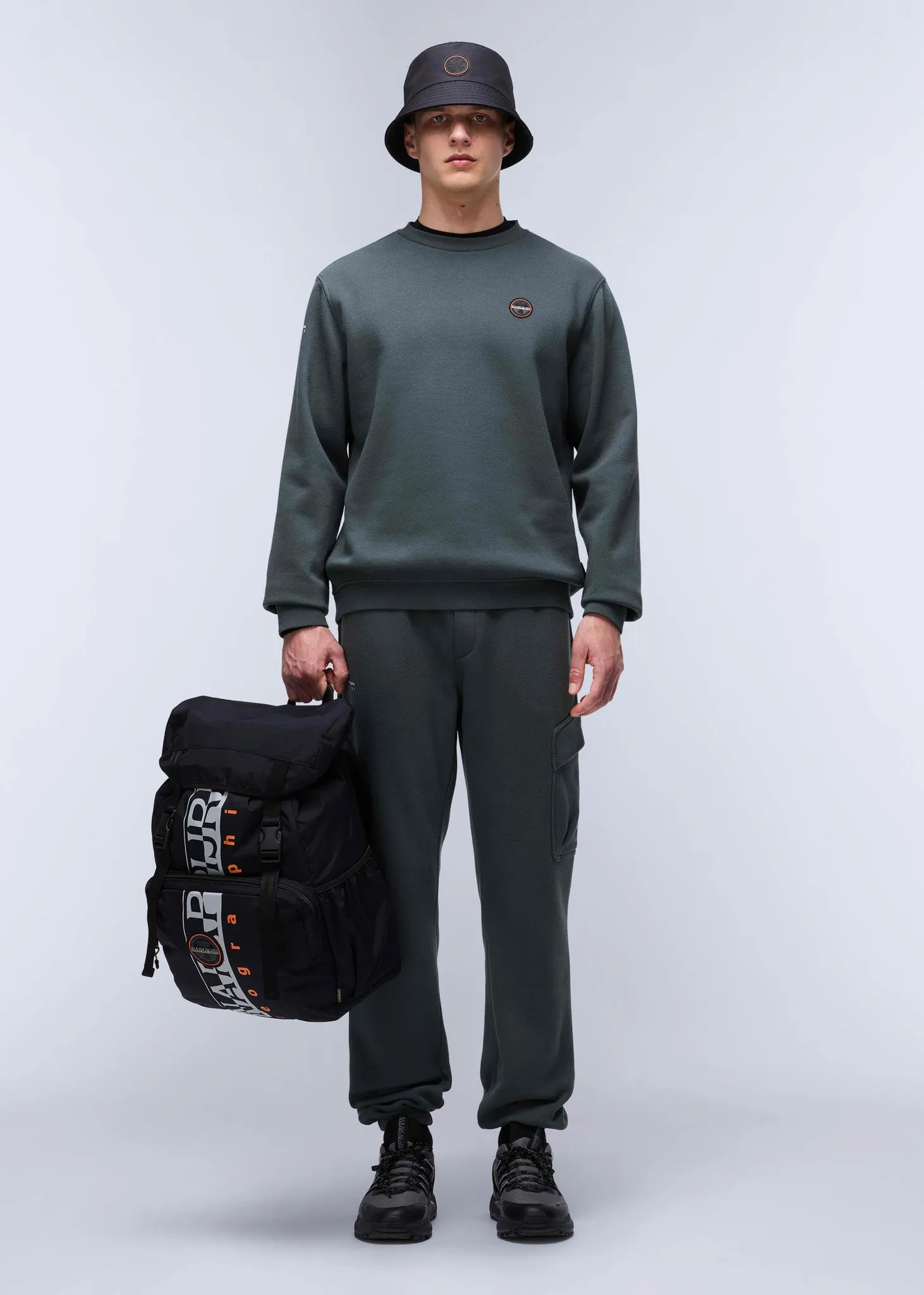 Badge crewneck sweater  - green urban