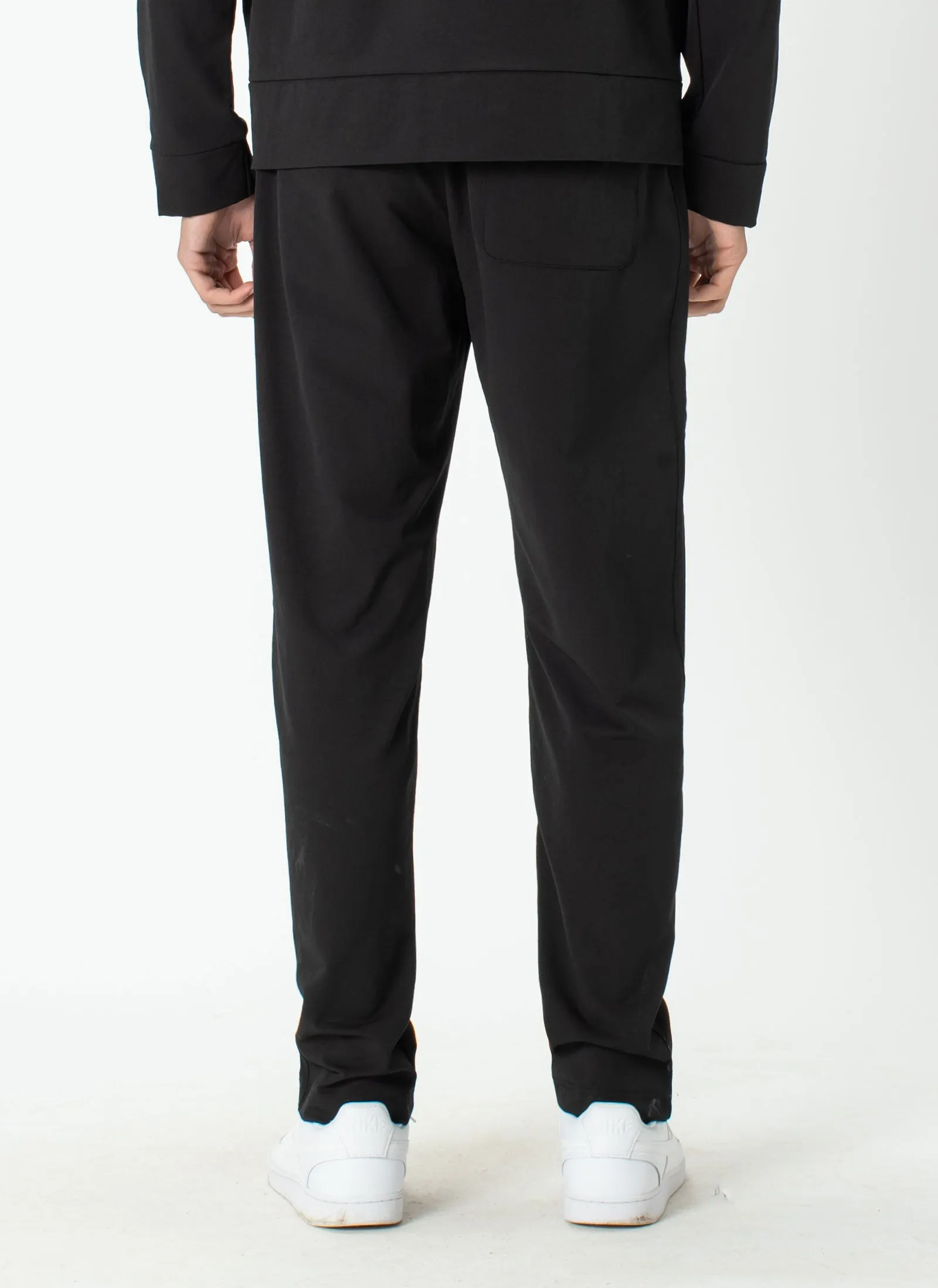 Badge Track Pant Black