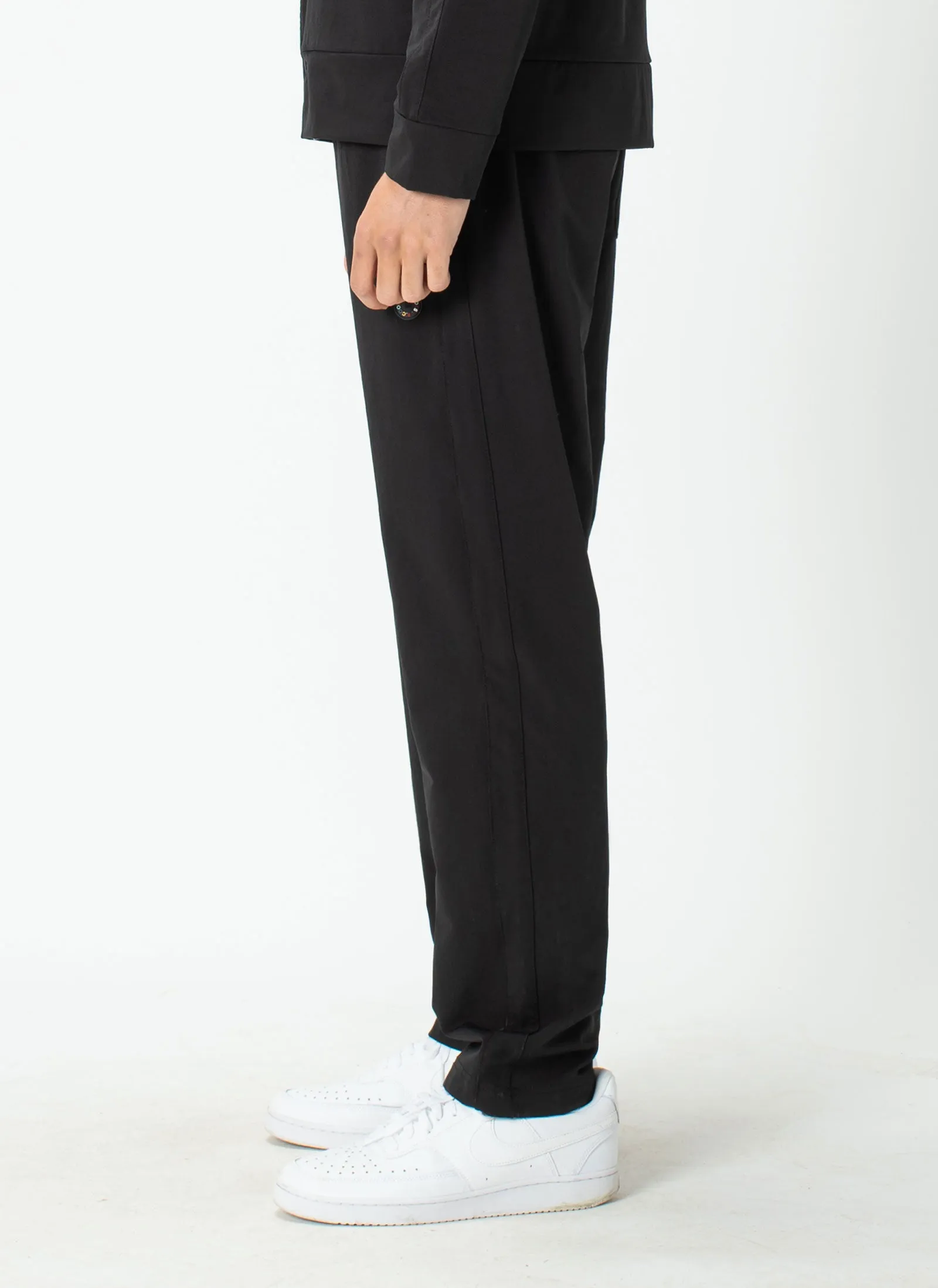 Badge Track Pant Black