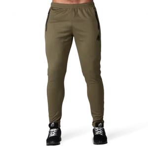 BALLINGER TRACK PANTS - ARMY GREEN/BLACK