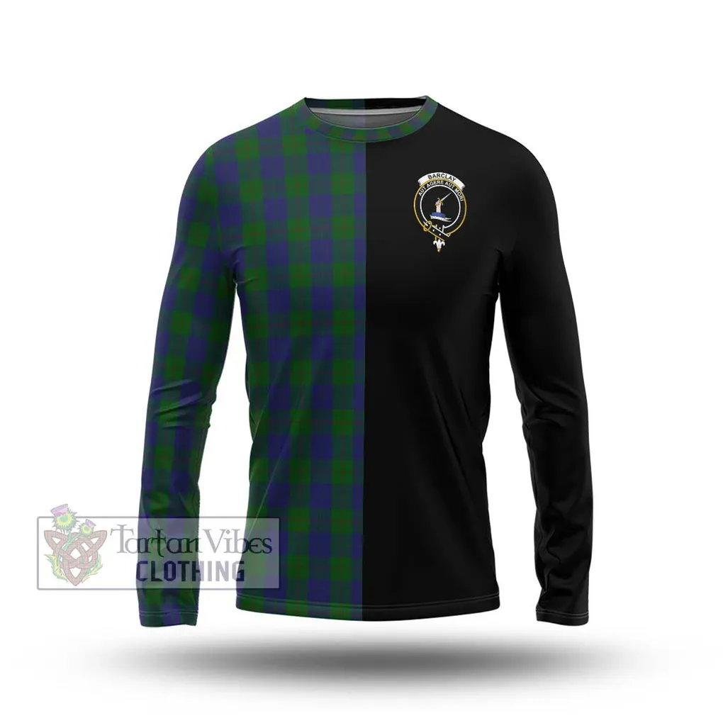 Barclay Tartan Long Sleeve T-Shirt with Family Crest and Half Of Me Style