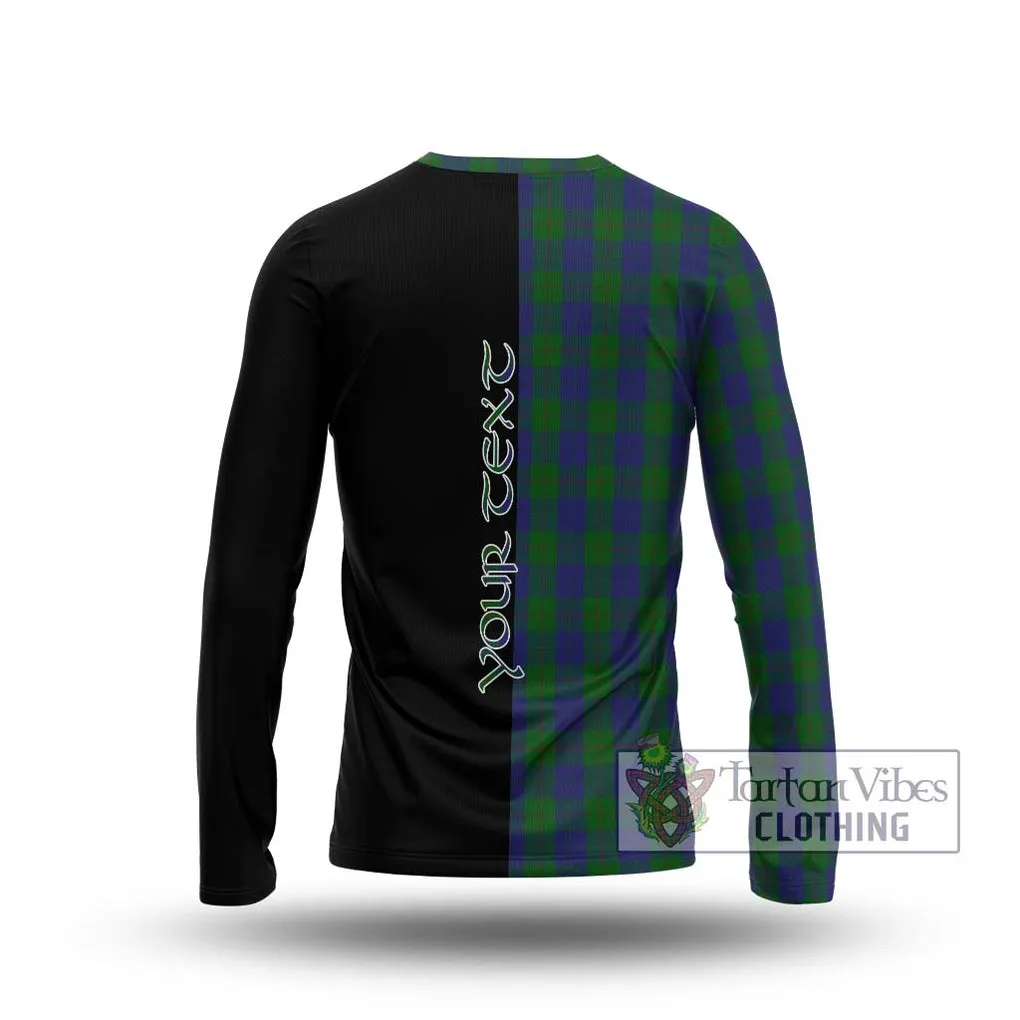 Barclay Tartan Long Sleeve T-Shirt with Family Crest and Half Of Me Style