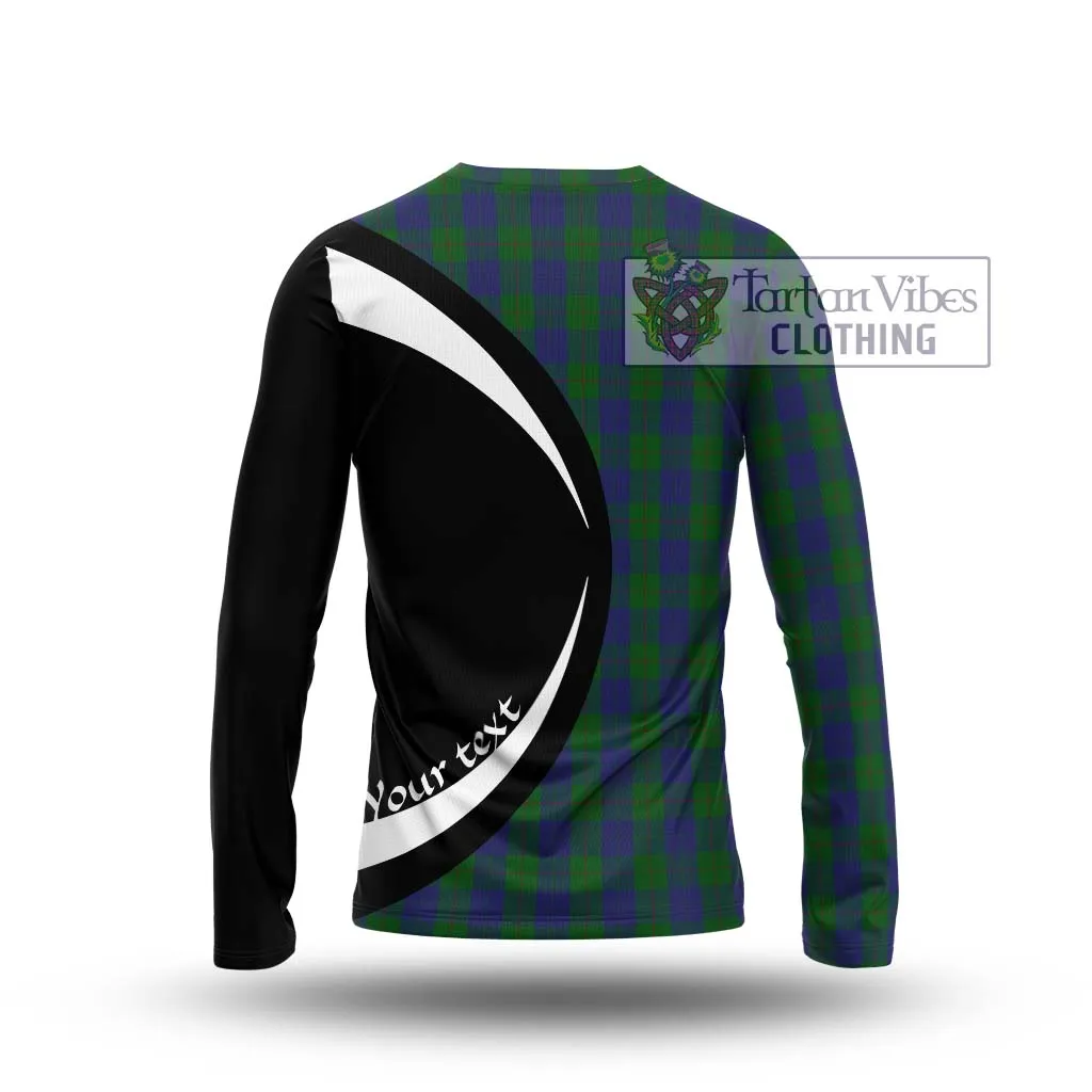 Barclay Tartan Long Sleeve T-Shirt with Family Crest Circle Style