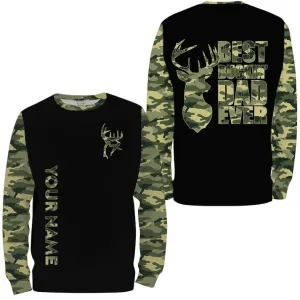 Best Buckin’ Dad Ever Camo Hunting Custom Name 3D Full Printing Hunting Christmas Shirts