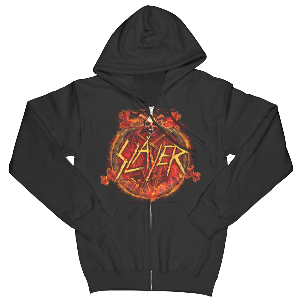 BLACK ZIP HOODY MAGMA LORD