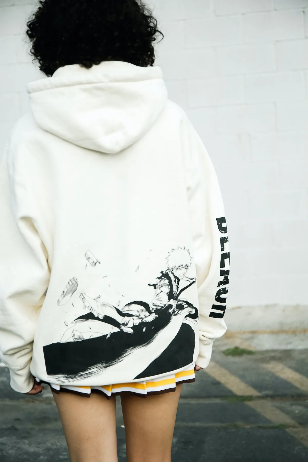 Bleach Ichigo Strike Hoodie - Bone