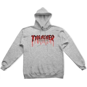 Blood Drip Hoodie Grey