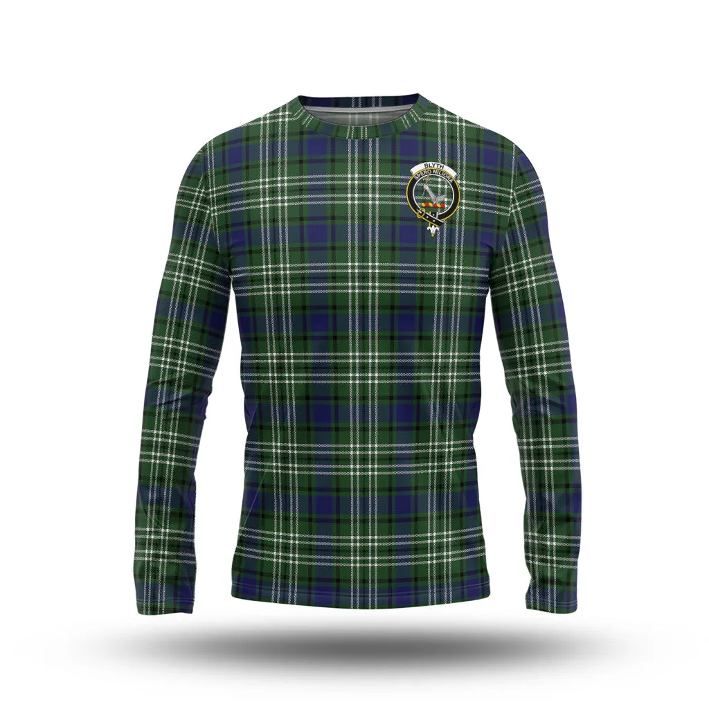 Blyth Tartan Long Sleeve T-Shirt with Family Crest