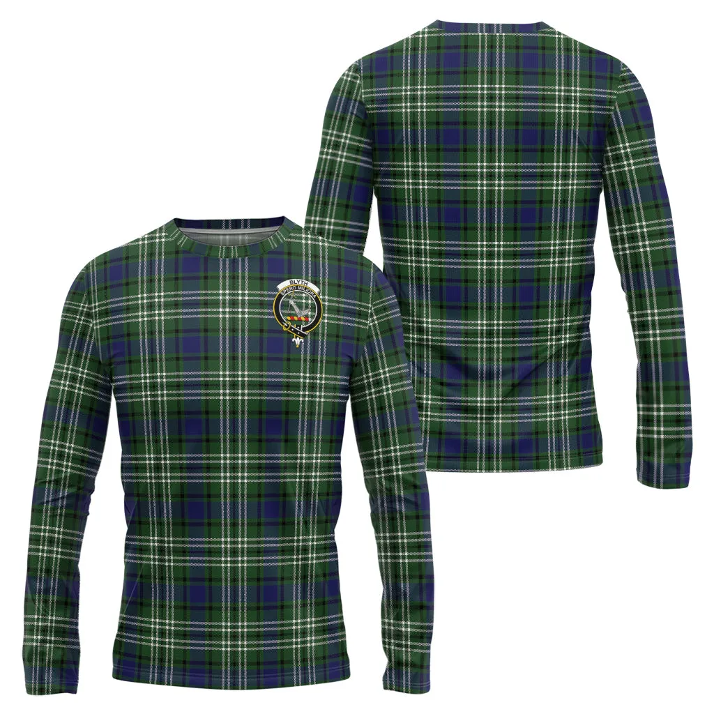 Blyth Tartan Long Sleeve T-Shirt with Family Crest