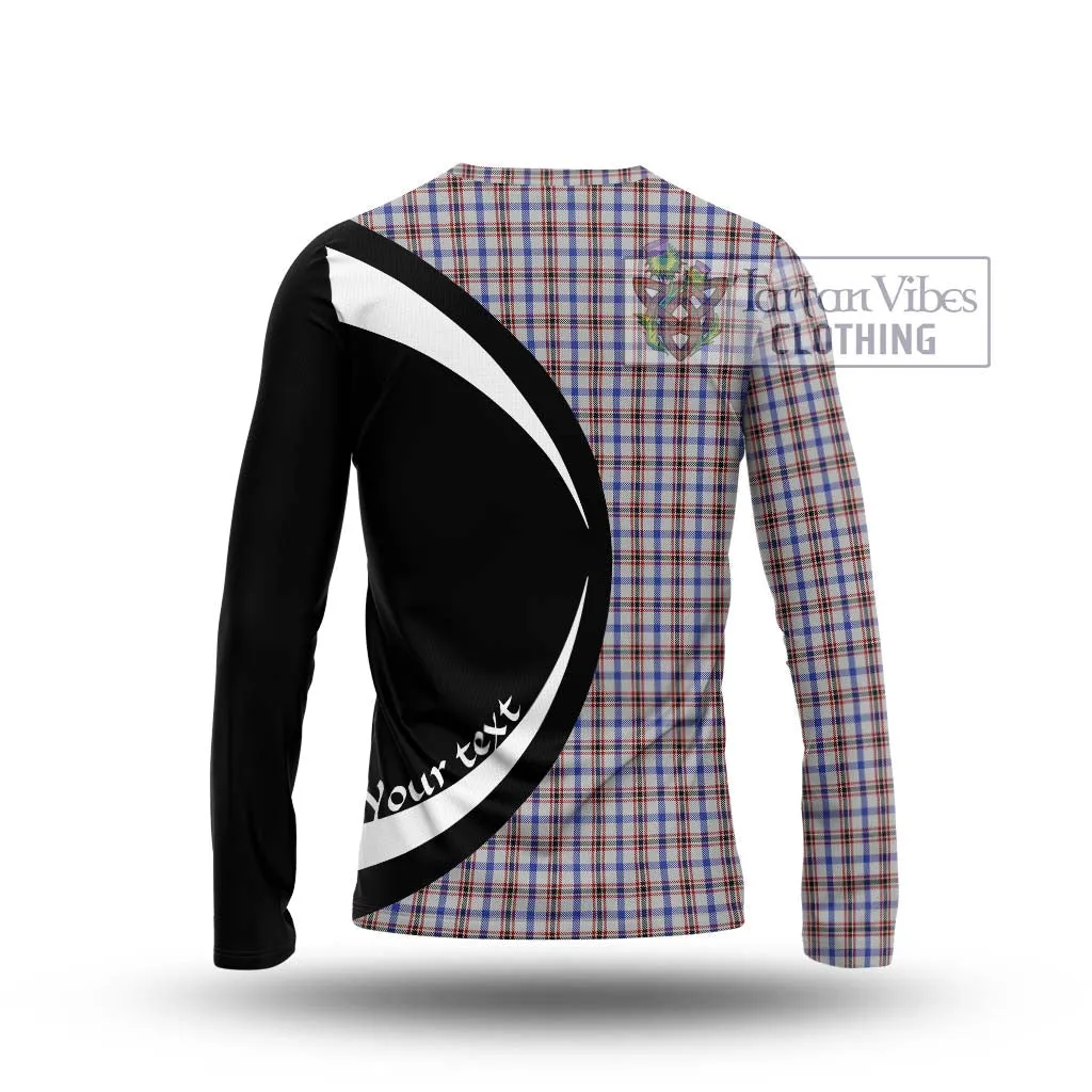 Boswell Tartan Long Sleeve T-Shirt with Family Crest Circle Style