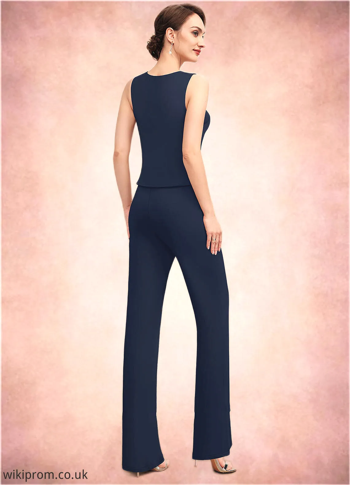 Briley Jumpsuit/Pantsuit Scoop Neck Floor-Length Jersey Mother of the Bride Dress SWK126P0014714