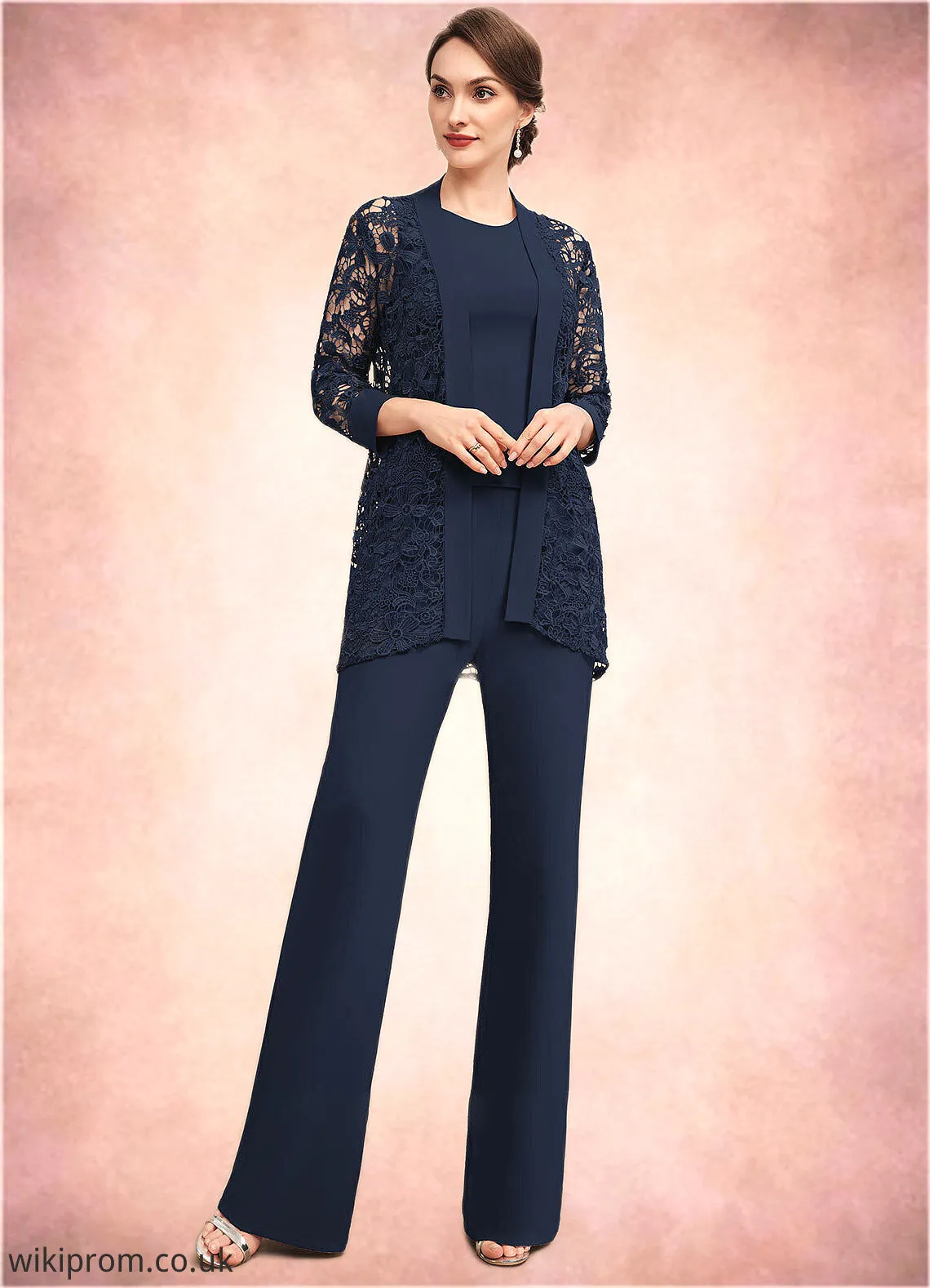 Briley Jumpsuit/Pantsuit Scoop Neck Floor-Length Jersey Mother of the Bride Dress SWK126P0014714