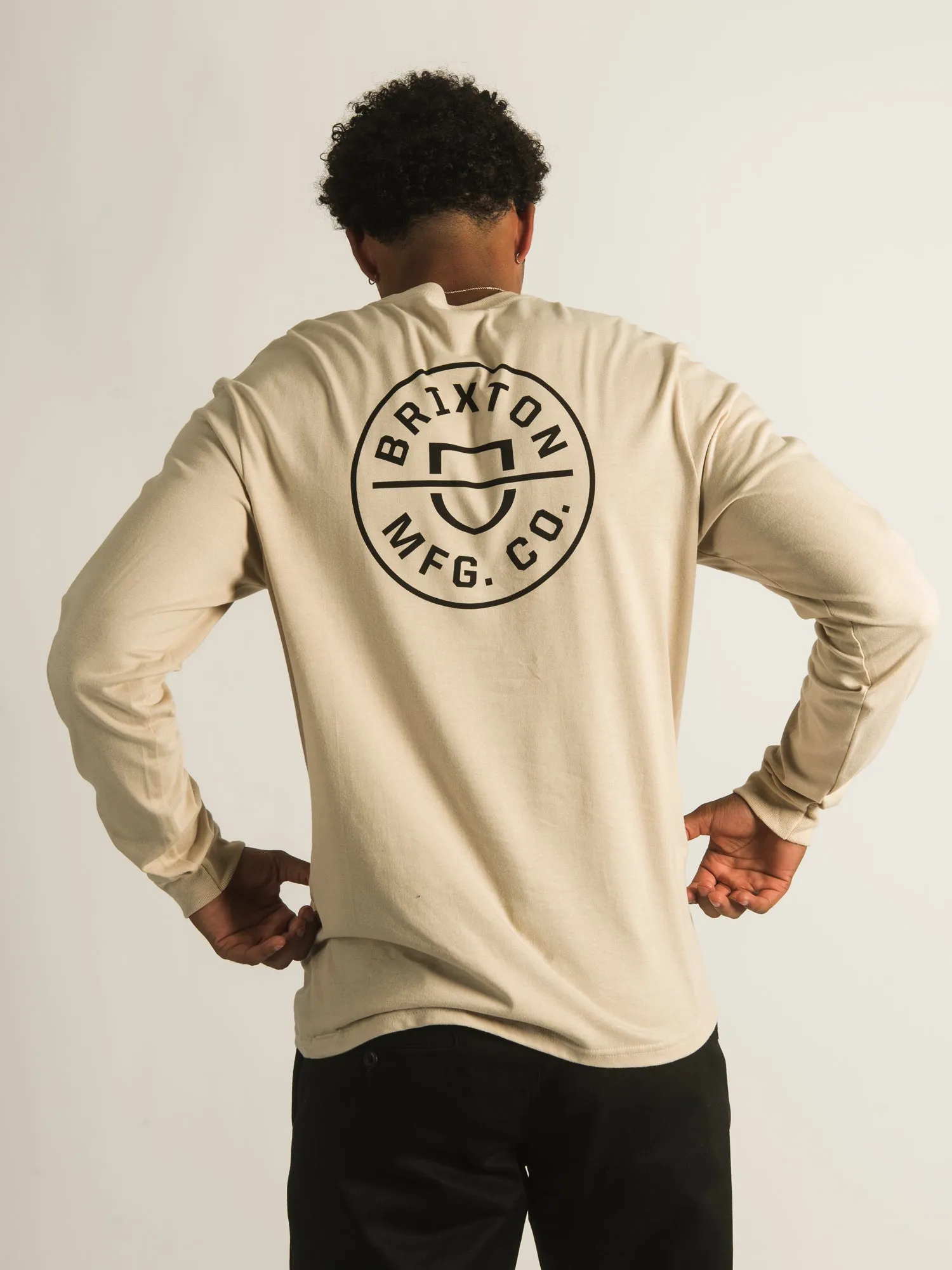 BRIXTON CREST LONG SLEEVE TEE - CLEARANCE