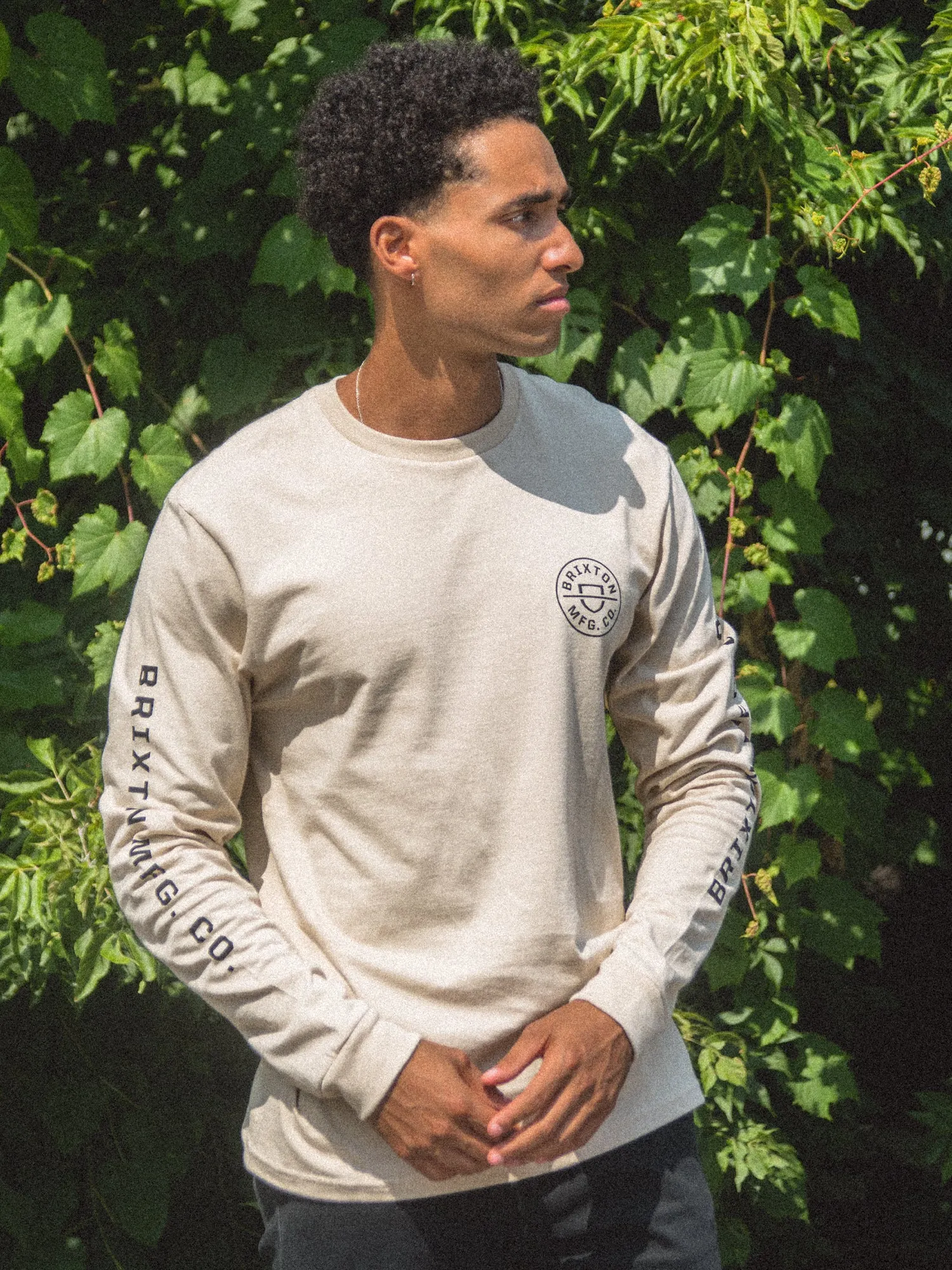 BRIXTON CREST LONG SLEEVE TEE - CLEARANCE