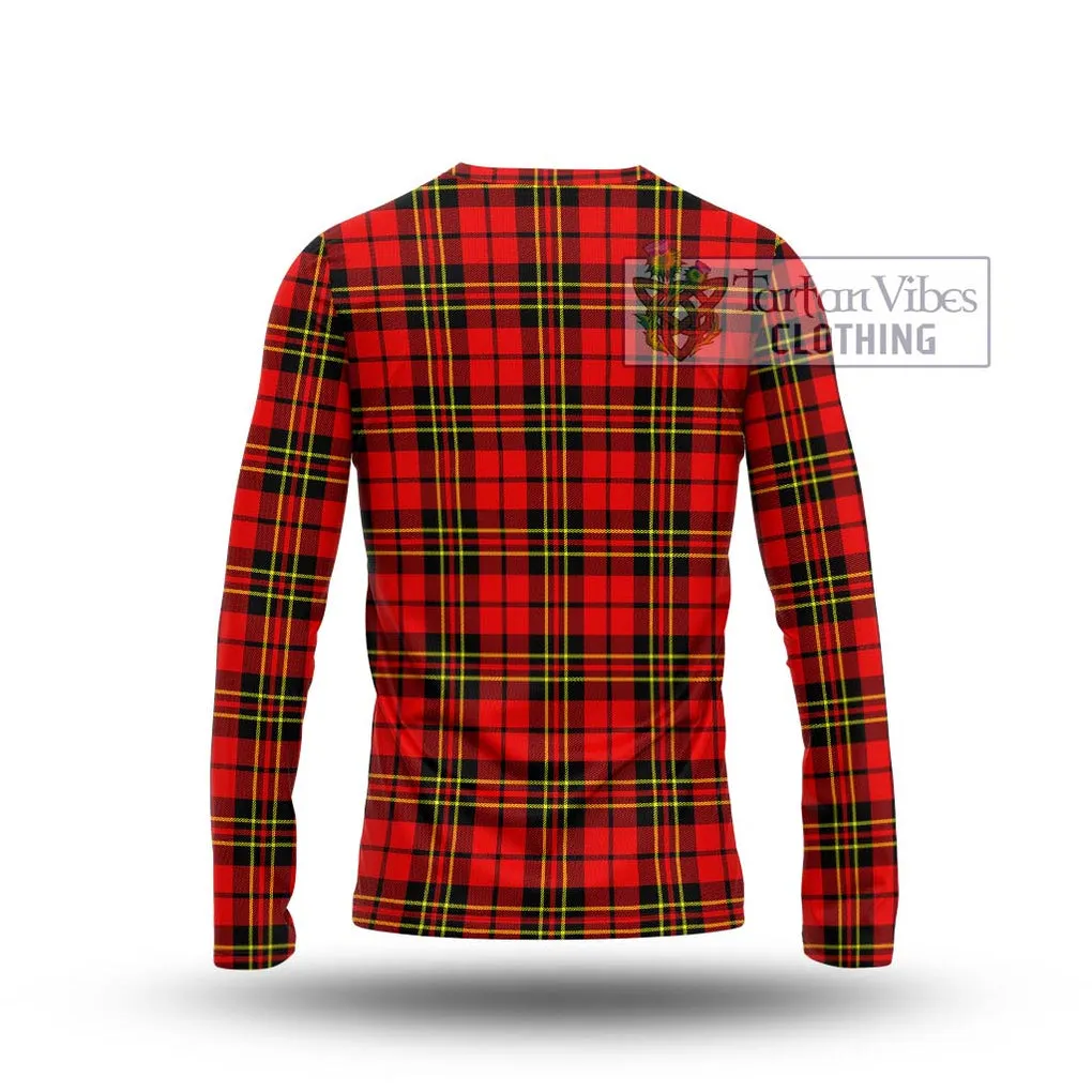 Brodie Modern Tartan Long Sleeve T-Shirt with Family Crest DNA In Me Style