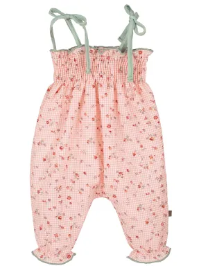 Calamaro Baby Coral Floral Jumpsuit