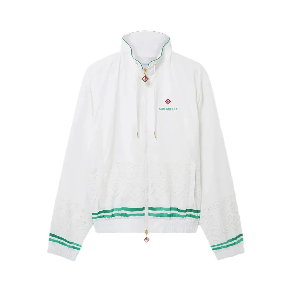 Casablanca Poly Tafeta Track Jacket 'White'