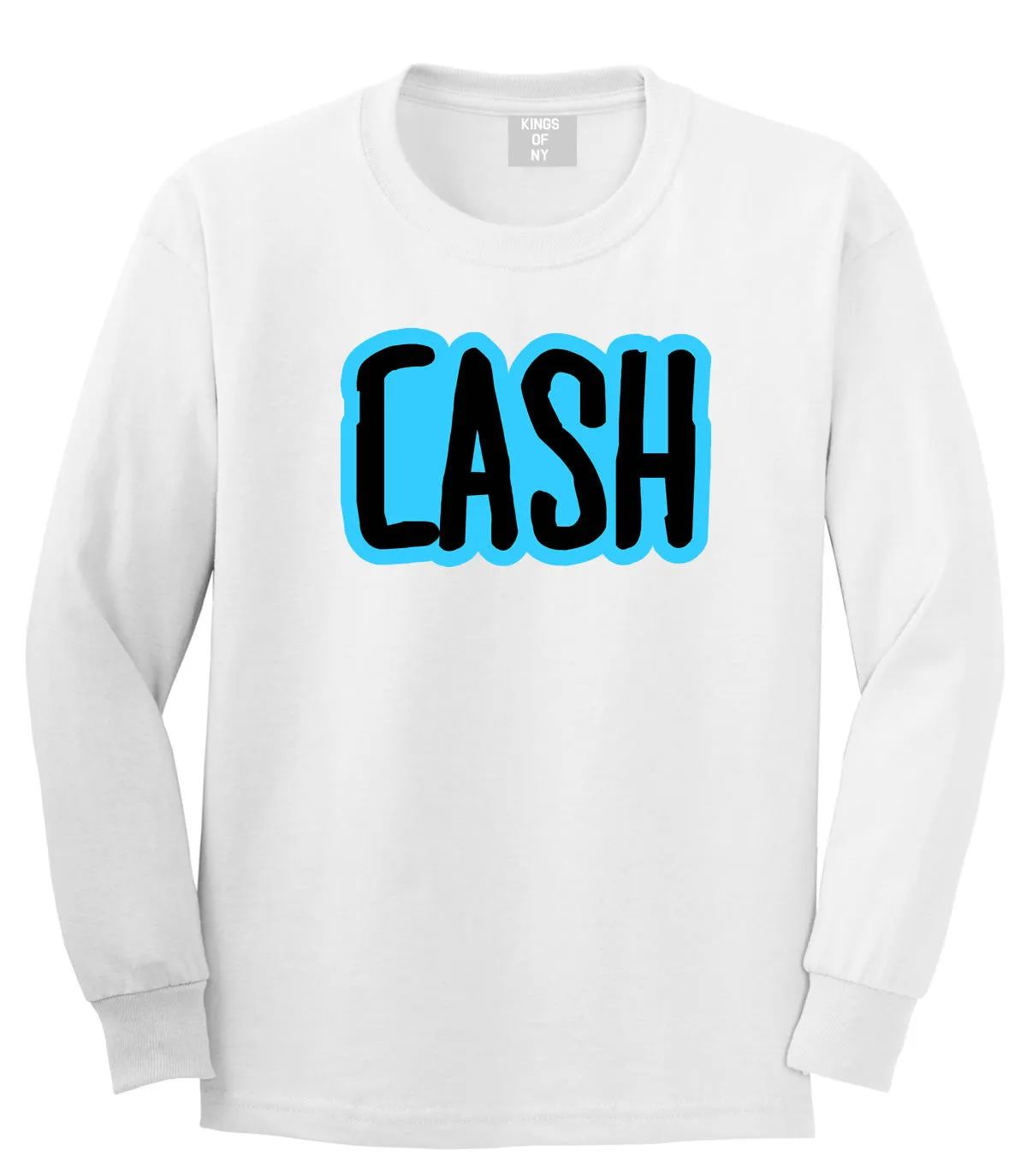 Cash Money Blue Style Long Sleeve Boys Kids T-Shirt