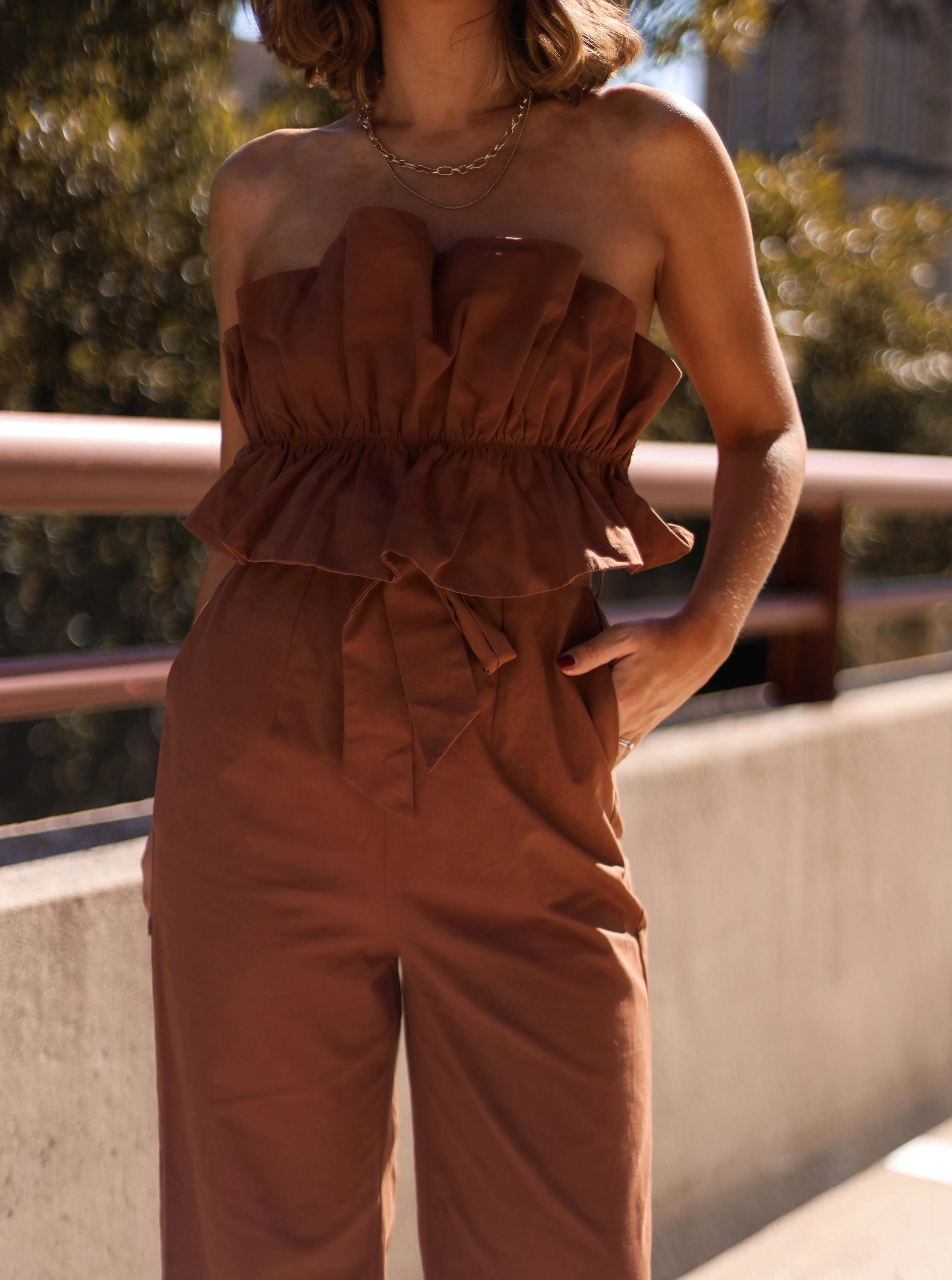 Chestnut Kissed Jumpsuit