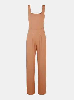 Ciara Organic Cotton Jumpsuit - Cappuccino