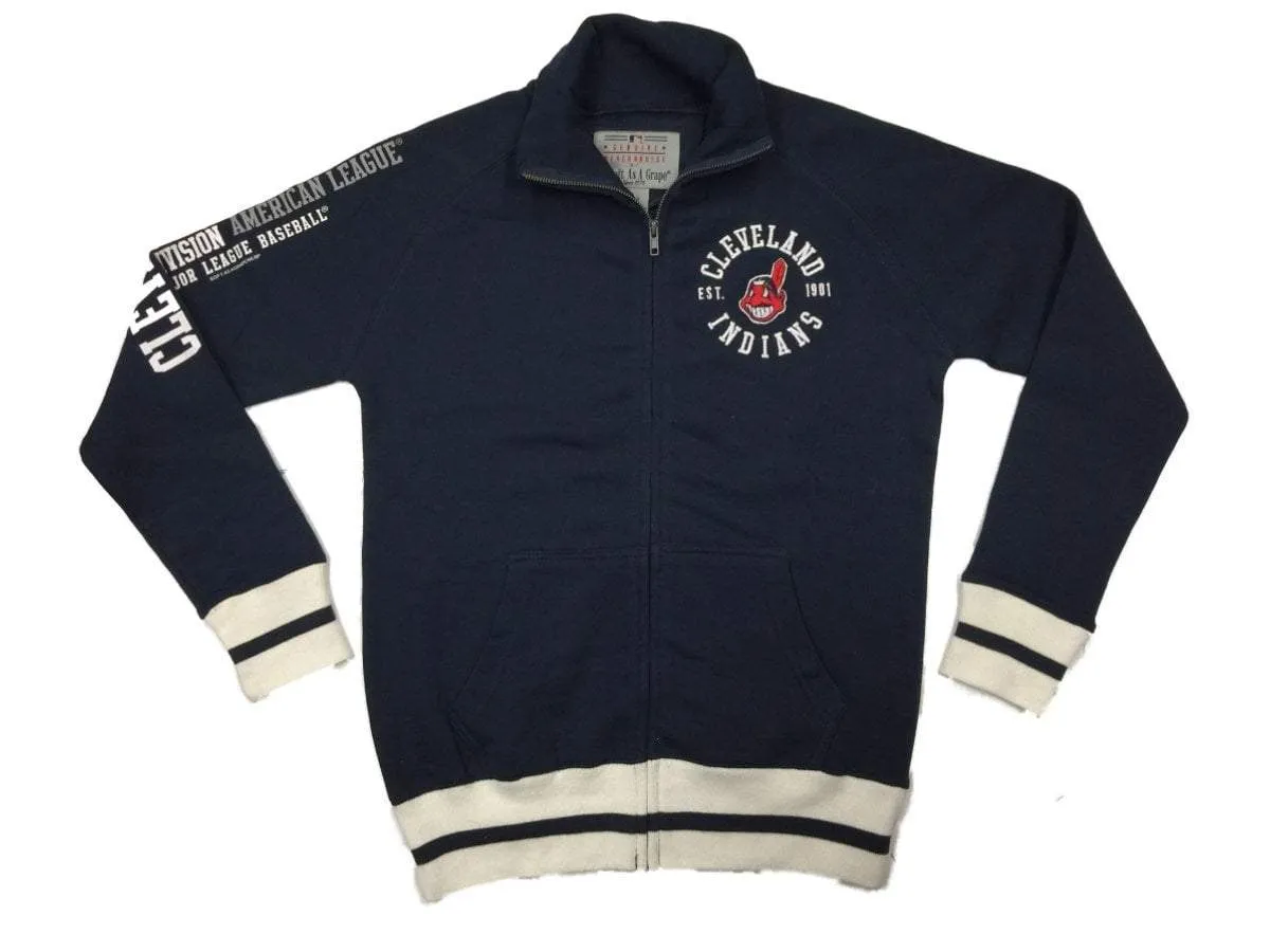 Cleveland Indians WOMEN'S Navy American League DEFECT LOGO Track Jacket