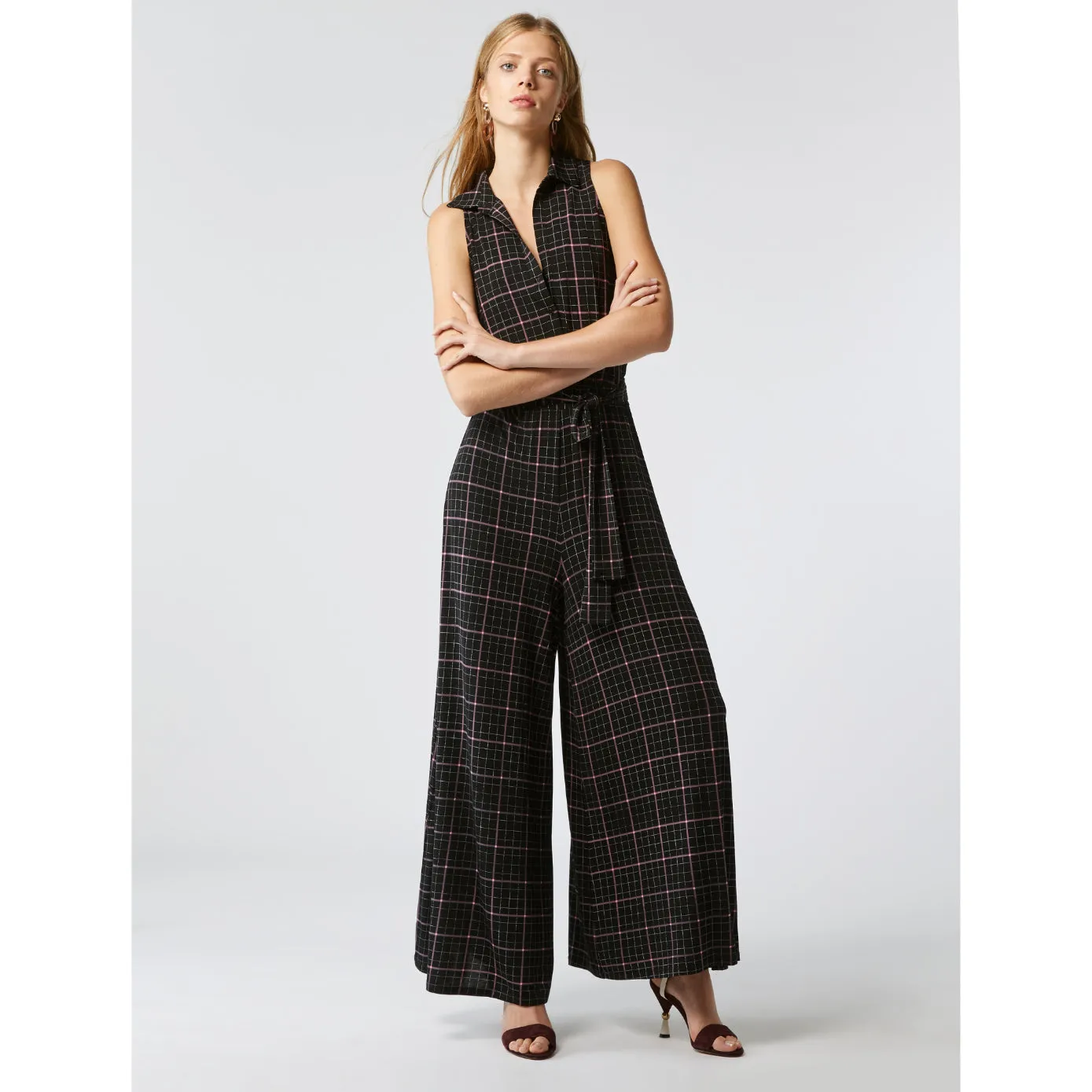 Contrada Jumpsuit - Black Pattern