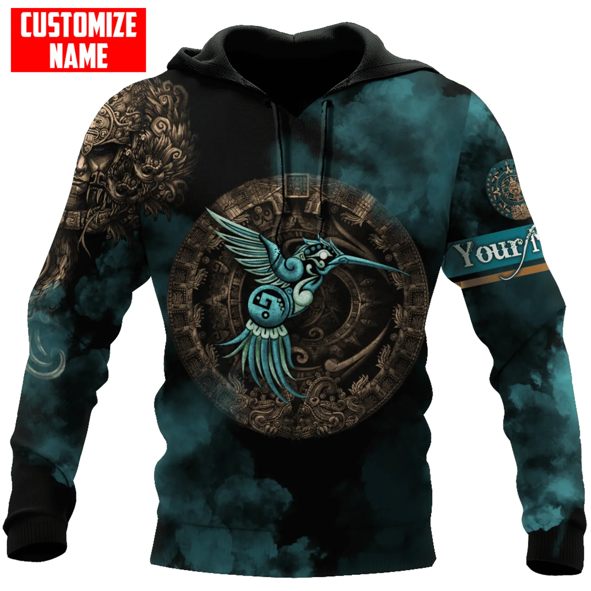 Cool Personalized Mexico All Over Printed Unisex Hoodie, 3D Mexican Hoodie