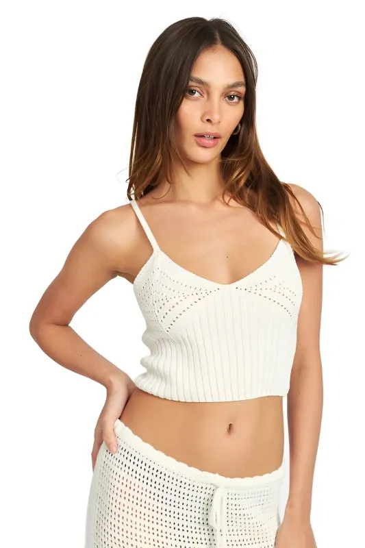 Crochet Crop Cami Top