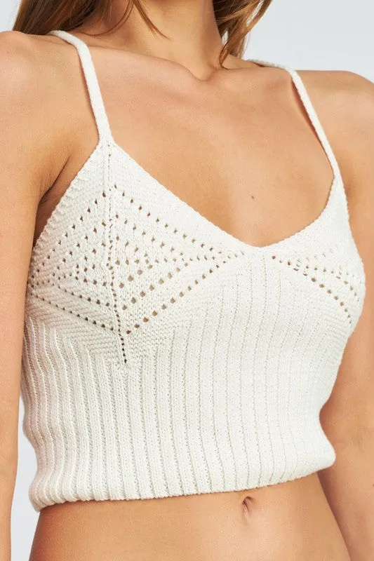 Crochet Crop Cami Top