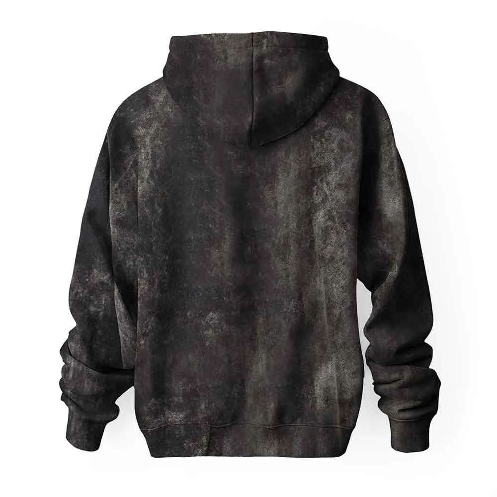 Dalix Pixel Heart Mineral Wash Hoodie