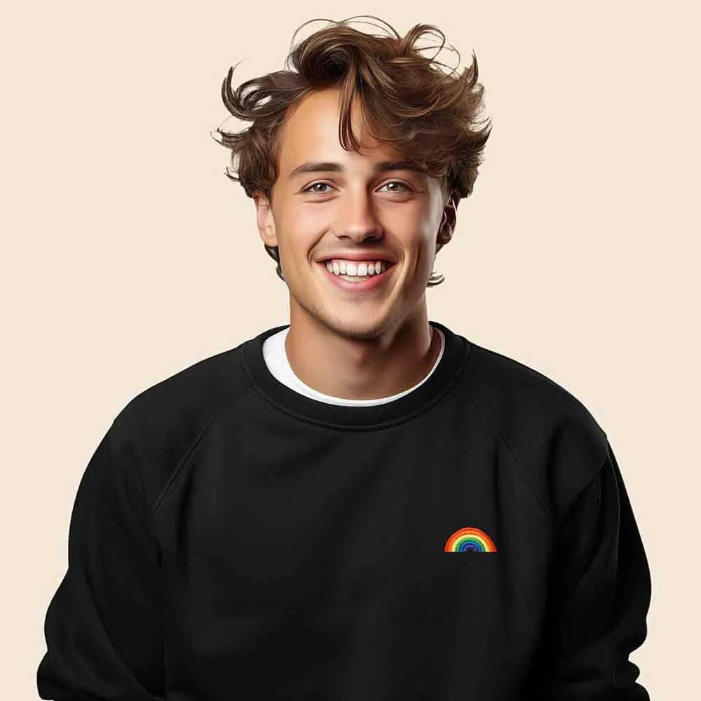 Dalix Rainbow Crewneck Sweatshirt